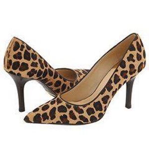 Cole Haan Leopard/Cheetah Calf Hair Nike Air Heels 7.5